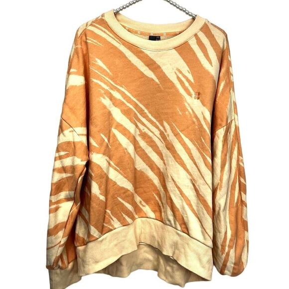 Sweaty Betty Hi/Low Hem Orange Animal Print Sweatshirt SZ XXL - Picture 7 of 7